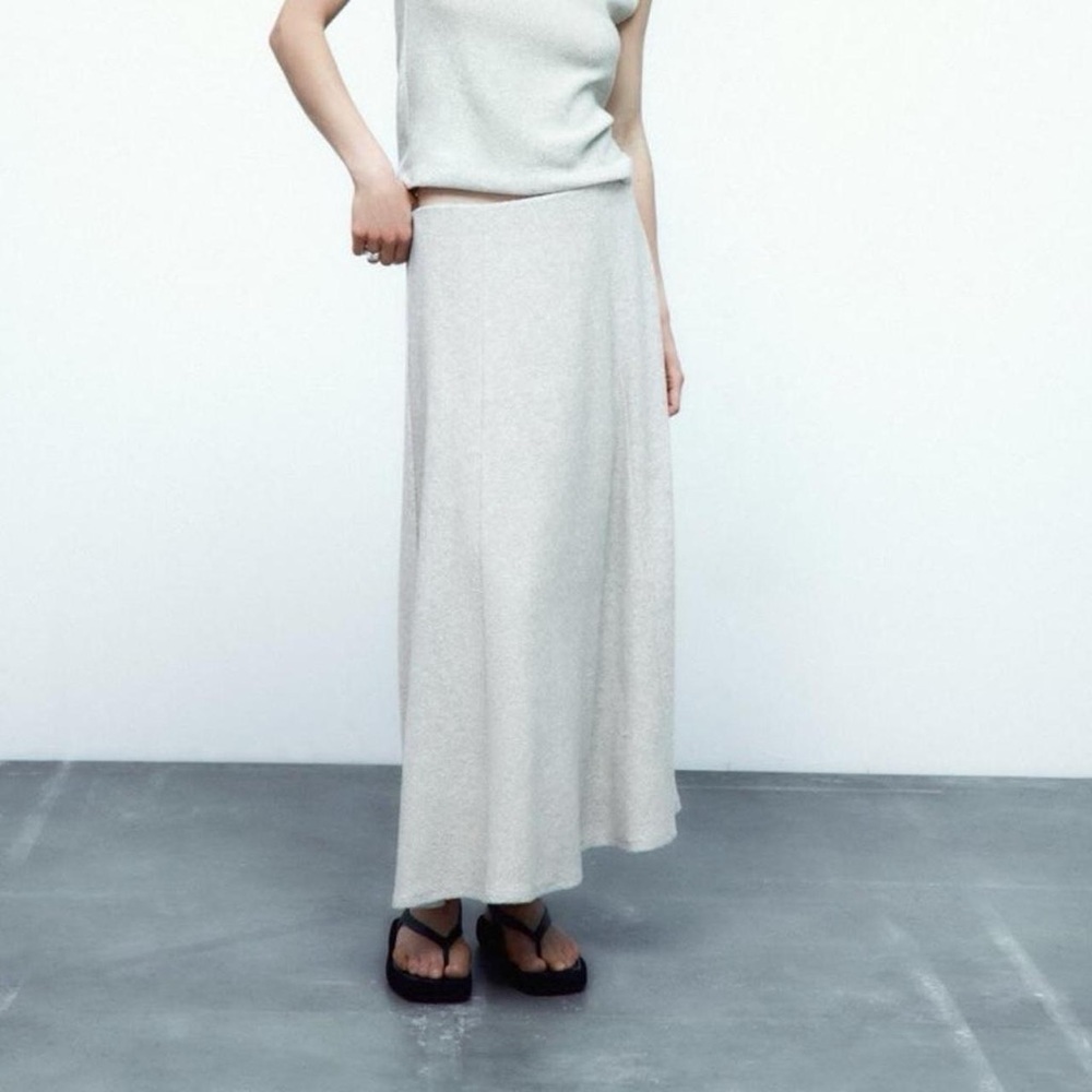 Zara Metallic Thread Skirt
